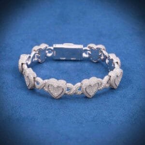 Juicx 10MM Heart Infinity Link Bracelet 14K Gold