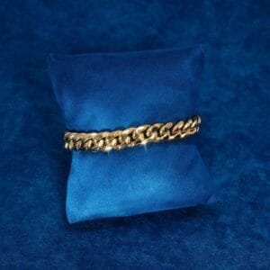 Juicx 10MM Cuban Link Bracelet 14K Yellow Gold