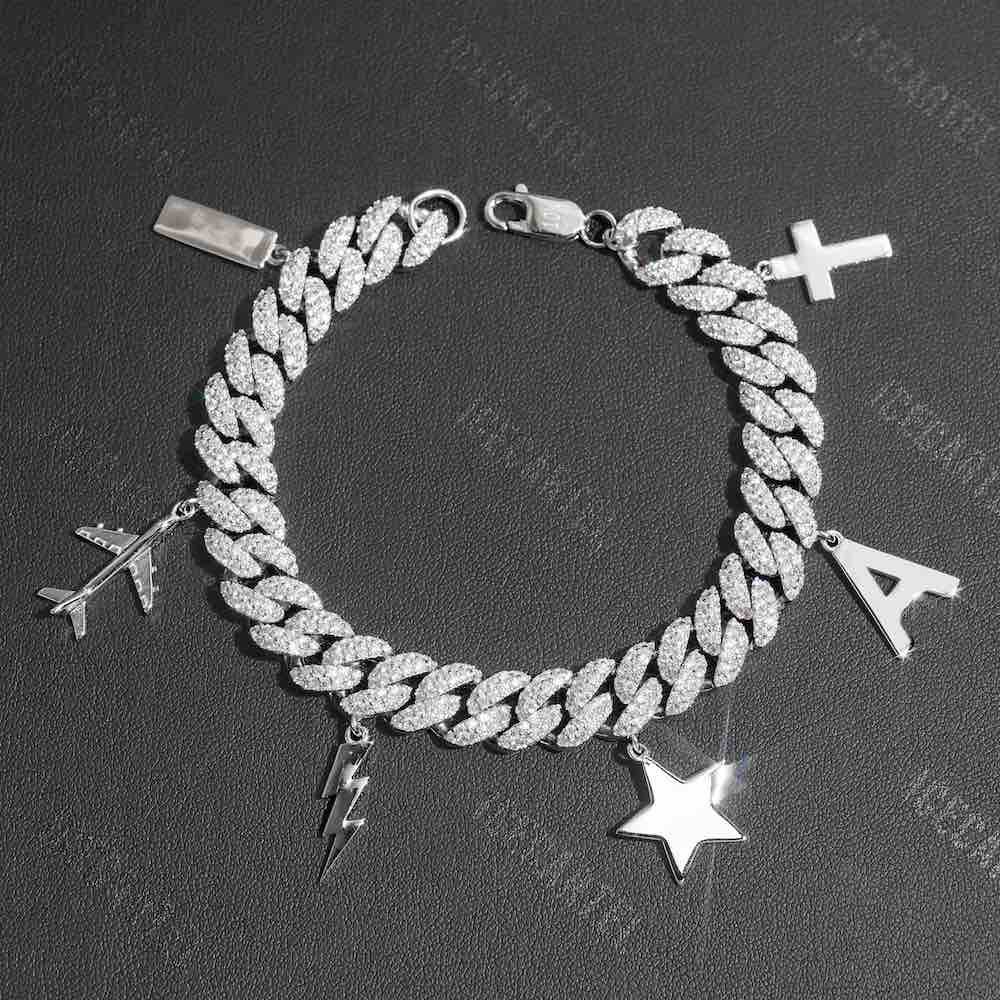 Juicx 10MM Iced Out Custom Miami Cuban Link Bracelet 14K Gold