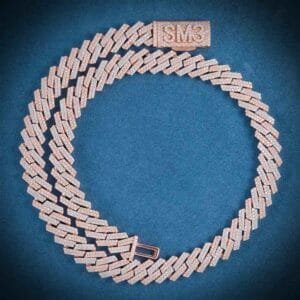 Juicx 12MM Custom Clasp Two-Tone Cuban Link Chain 14K Gold