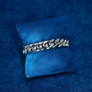 Juicx 14MM Cuban Link Bracelet 14K White Gold