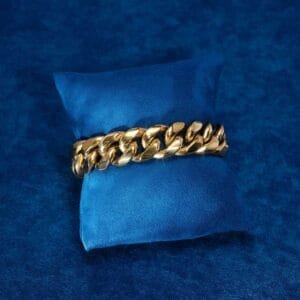 Juicx 18MM Cuban Link Bracelet 14K Yellow Gold