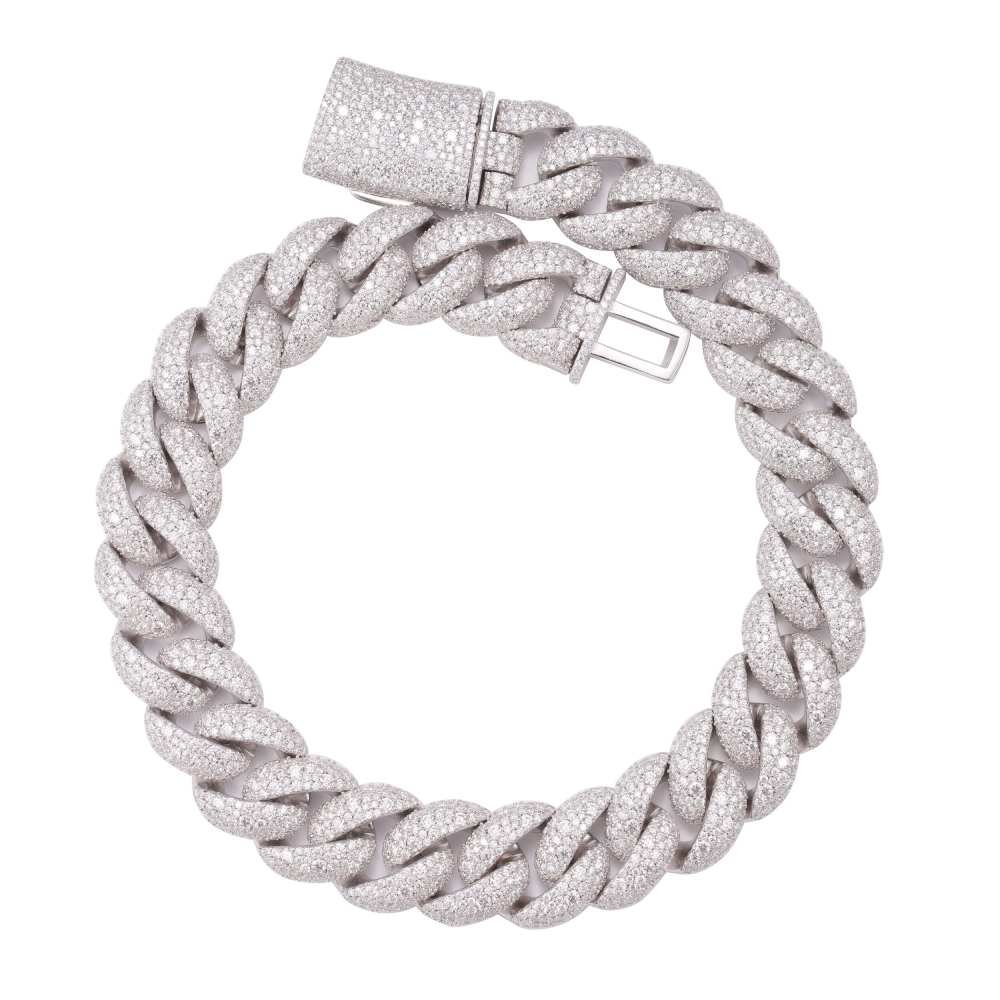 Juicx 20MM Cluster-Set Miami Cuban Link Chain 14K Gold