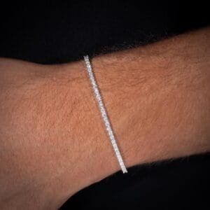 Juicx 2MM Moissanite Tennis Bracelet 14K Gold