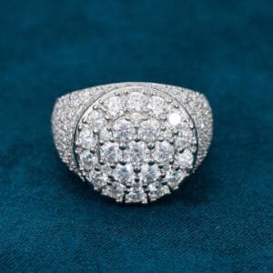 Juicx Moissanite Prong Dome Ring 14k