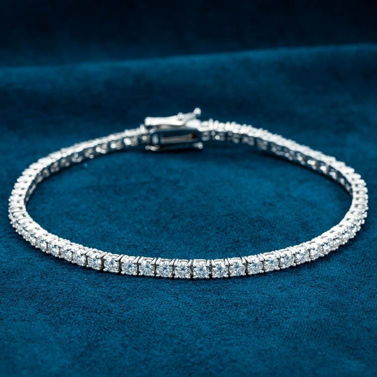 Juicx 3MM Moissanite Tennis Bracelet 14K Gold