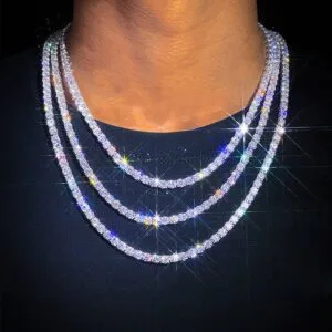 Juicx 5MM Moissanite Tennis Chain 14K Gold