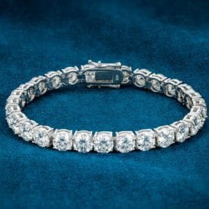 Juicx 6MM Moissanite Tennis Bracelet 14K Gold