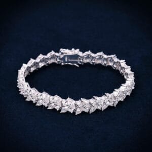 Juicx 9MM Moissanite Eternal Harmony Tennis Bracelet 14K Gold