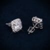 Juicx 9MM VVS Halo Stud Earrings 14K Gold
