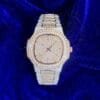 Juicx Circle Face Moissanite Watch 14K Rose Gold
