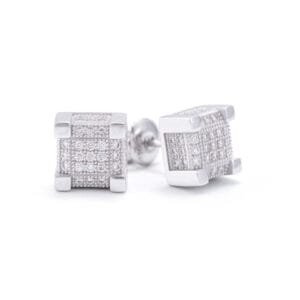 Juicx Giant Prong Moissanite Earrings 14K Gold