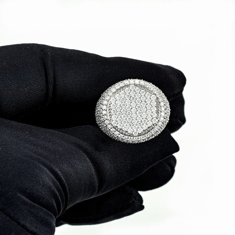 Juicx Moissanite Hexagon Signet Ring 14K Gold