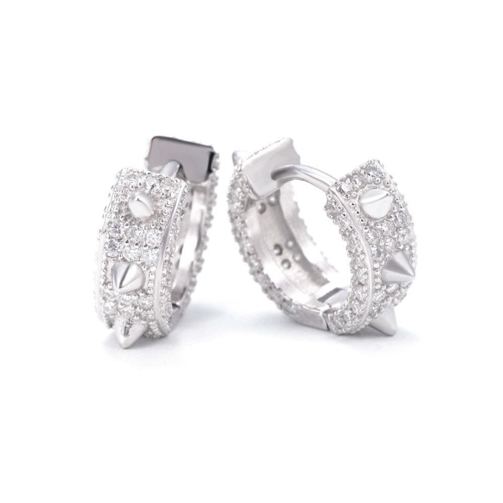 Juicx Spike Drop Moissanite Earrings 14K Gold
