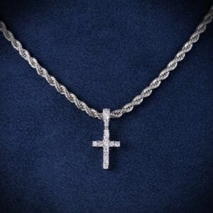 Juicx VVS Micro Cross Pendant 14K Gold