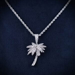 Juicx VVS Palm Tree Pendant 14K Gold