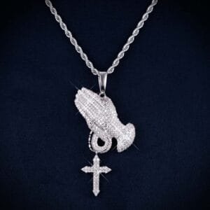 Juicx VVS Praying Hands Pendant 14K Gold