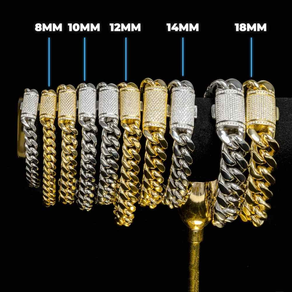 Juicx S925 Plain Cuban Bracelet 14K Gold (ALL SIZES)