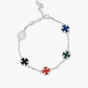 Juicx Cross Motif Colorful Bracelet