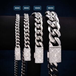 Juicx Cuban Link Bracelet with Iced Clasp 14K Gold (ALL SIZES)