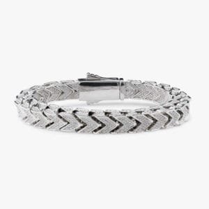 Juicx Moissanite Arrow Link Bracelet