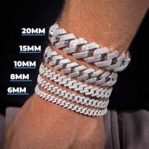 Juicx Moissanite Cuban Link Bracelet 14K Gold (ALL SIZES)