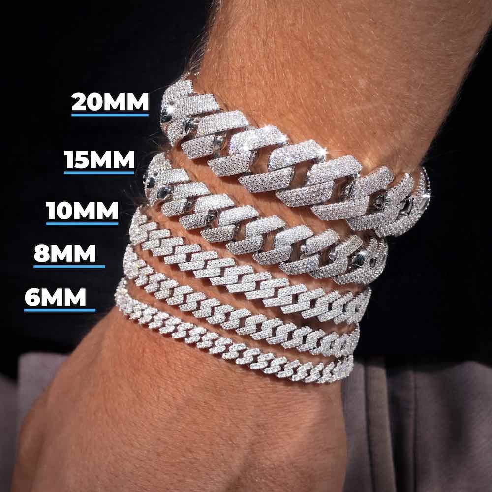 Juicx Moissanite Cuban Link Bracelet 14K Gold (ALL SIZES)