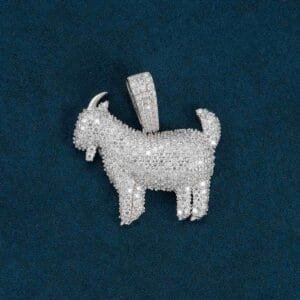 Juicx Moissanite GOAT Pendant 14K Gold