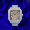 Juicx Moissanite Skeleton Watch | 42MM | 14K Rose Gold | 14.1CT Bust Down