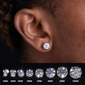 Juicx VVS Moissanite Stud Earrings (ALL SIZES)