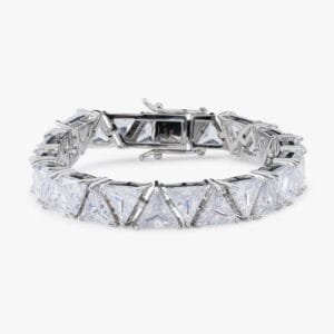 Juicx Moissanite Triangle Bracelet