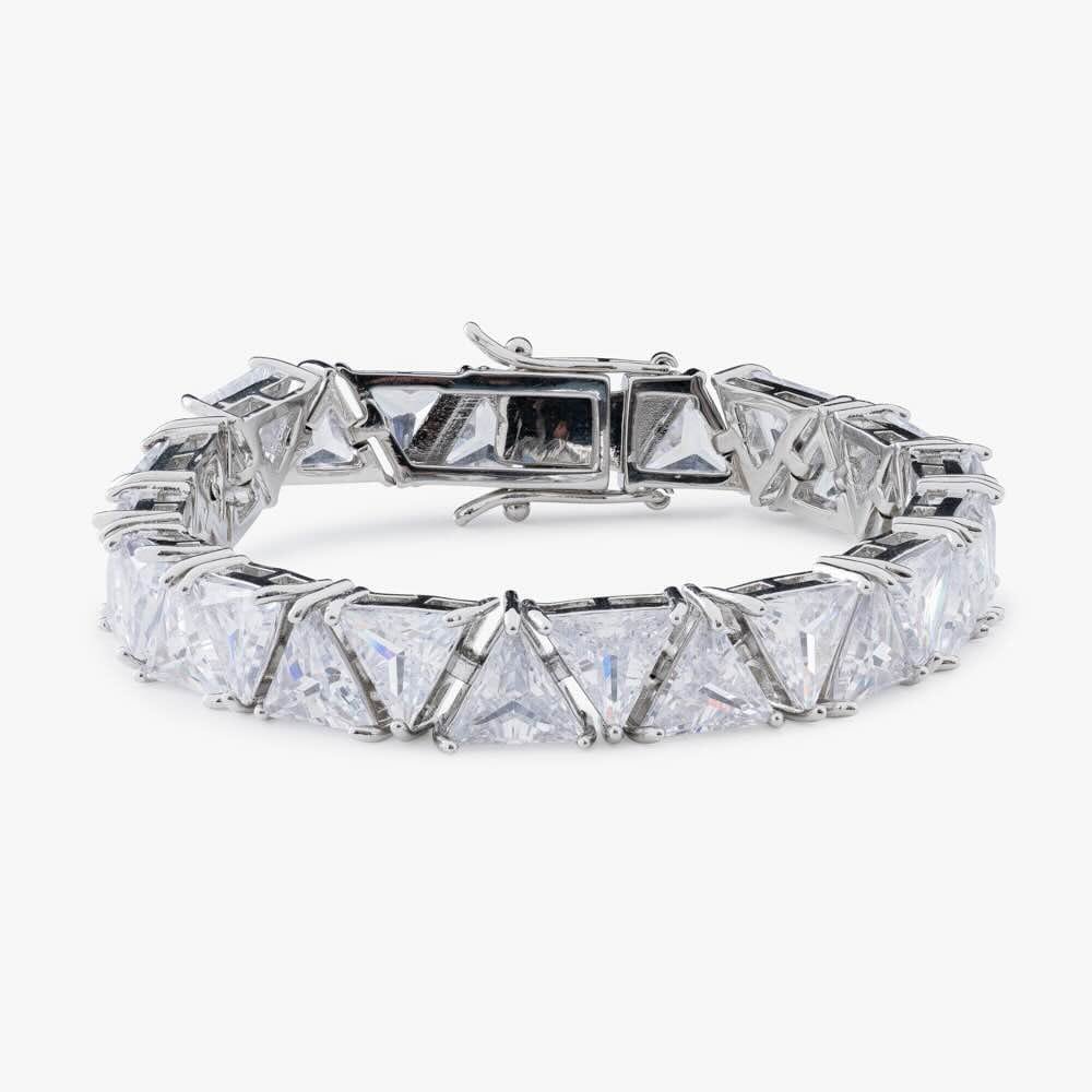Juicx Moissanite Triangle Bracelet