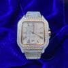 Juicx Men's VVS Moissanite Watch | 42MM | 16CT Bust Down | 14K Rose Gold